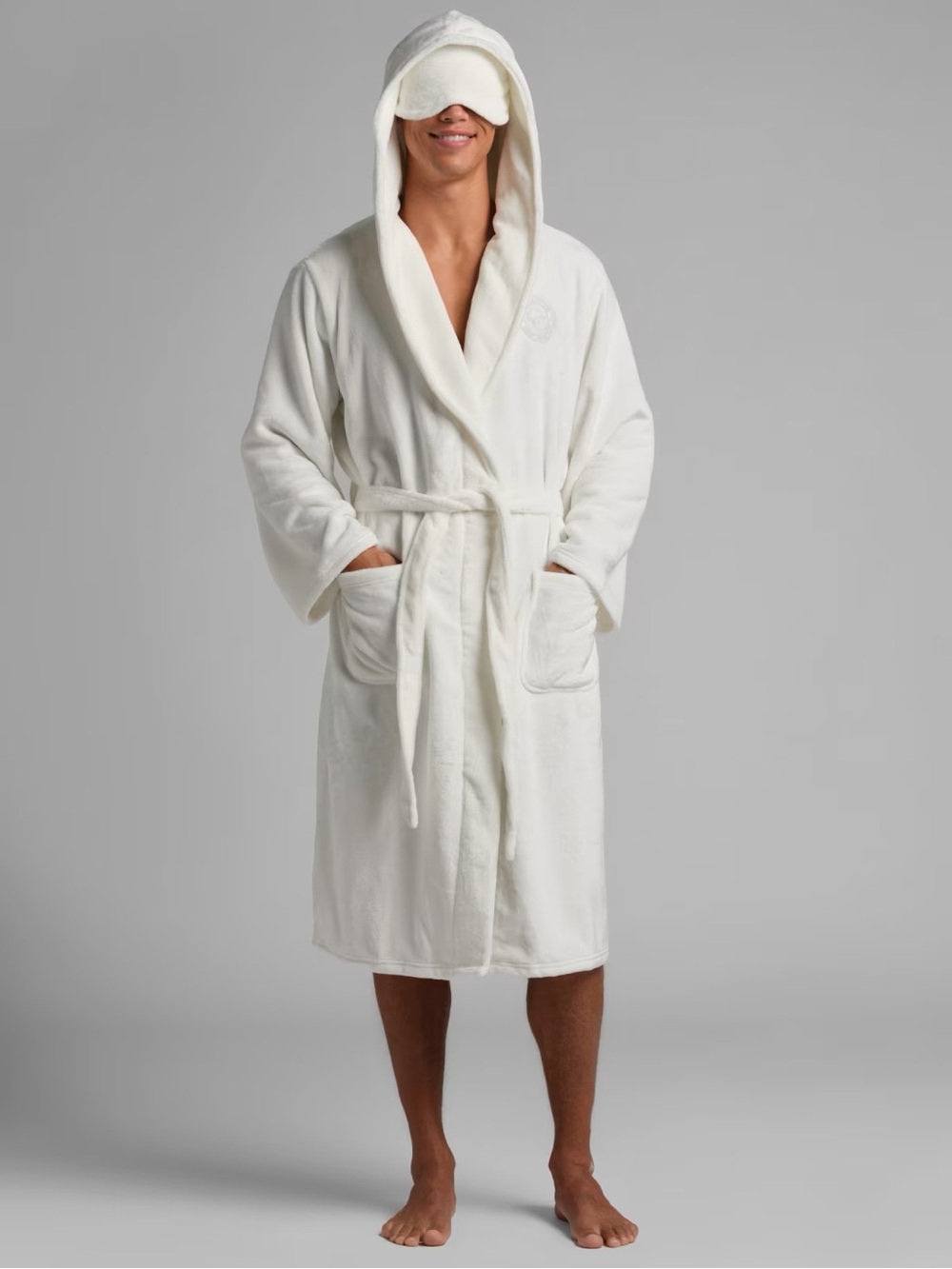 Comfrt Do Not Disturb Dreamday Plush Robe - NIB - Snow - XL/2X